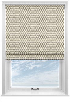 Emily Bond Jaipur, Charcoal - Roman Blind